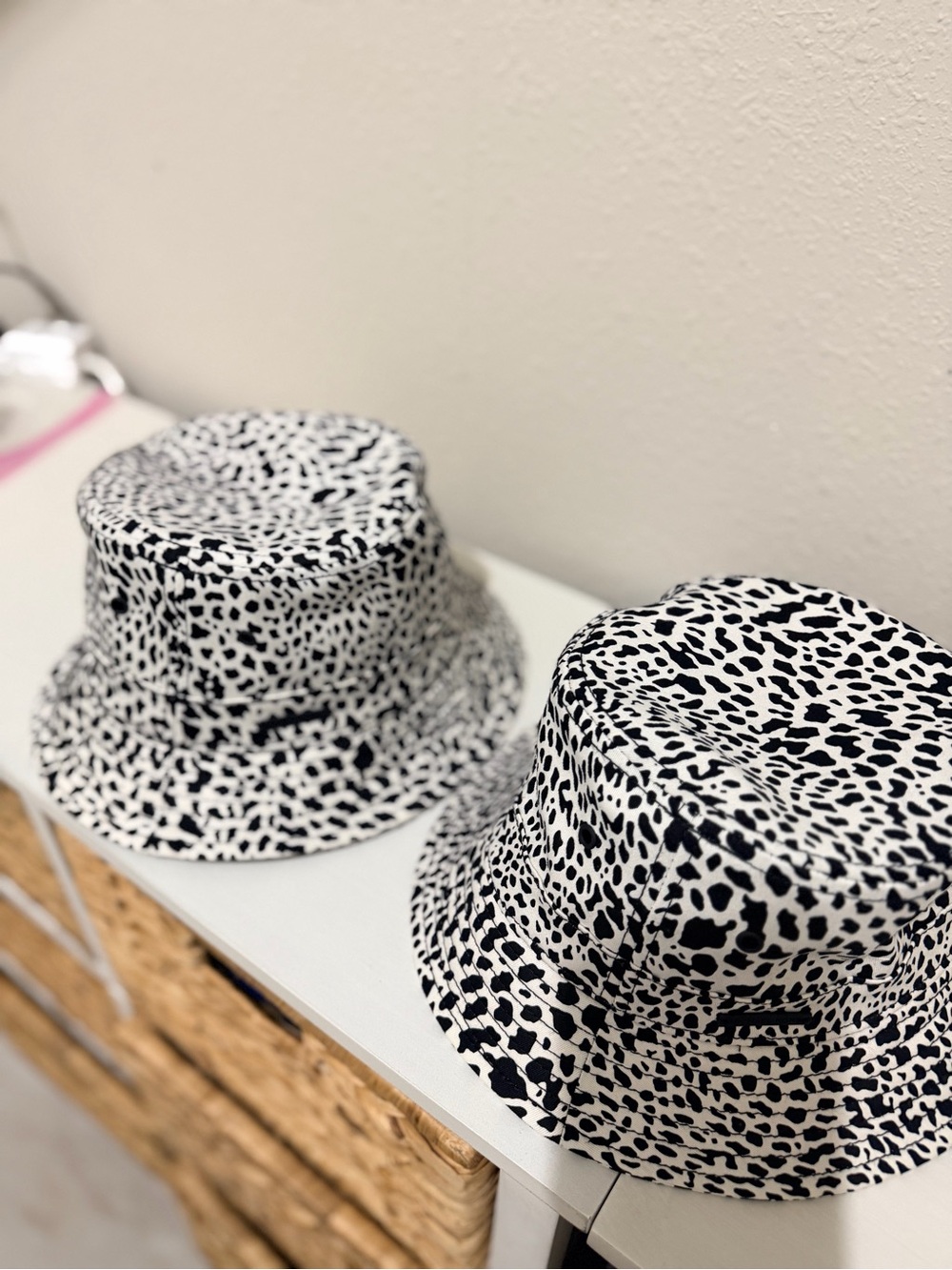 Michael Kors Black and White Spot Print Bucket Hat - Picture 5 of 8